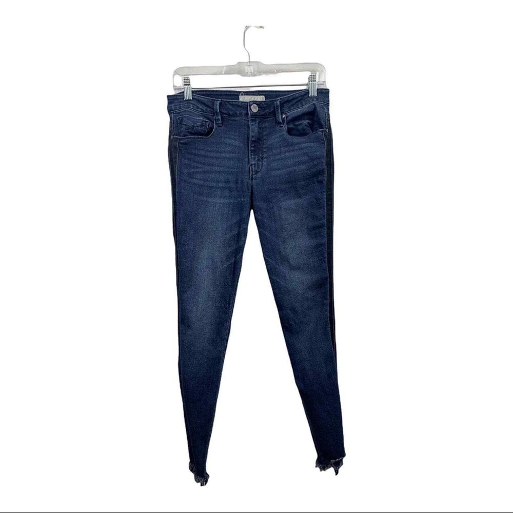 Unpublished Sz 29 Dark Wash Womens Skinny Jeans w/ Ankle Distressed Hem